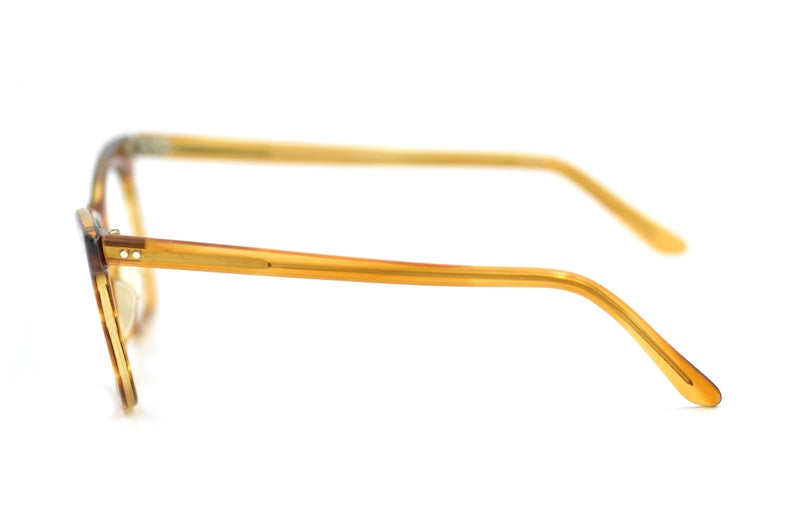 NHS 524 NHHF Glasses. Light amber NHS vintage glasses.