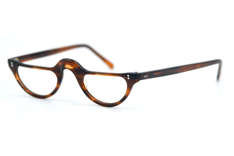 NHS 824 brown half eye library reading glasses