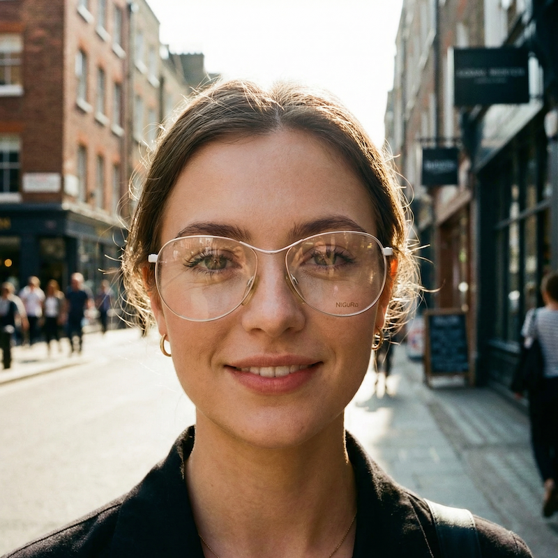 NiGuRa 166 vintage glasses. Women's 80s oversized glasses.
