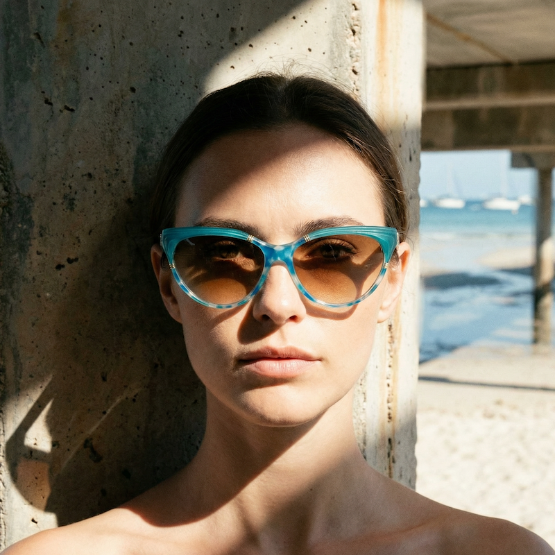 Nina Ricci 3001 3014 Vintage Sunglasses. Nina Ricci Cat Eye Sunglasses. Turquoise Sunglasses. Turquoise Cat Eye Sunglasses.