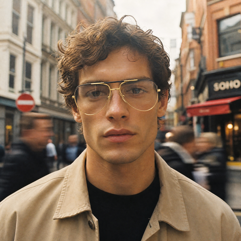 Osse 564 men's vintage aviator glasses