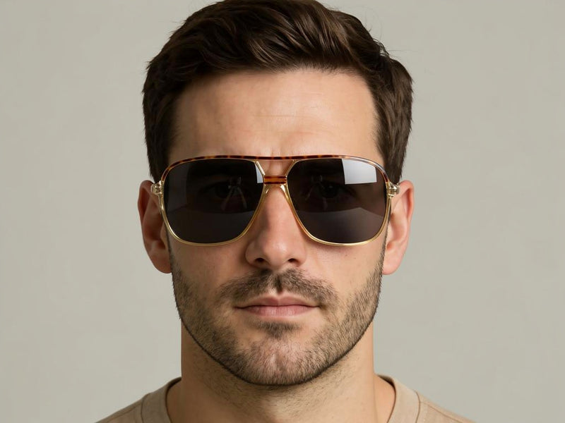 Piave 977 Vintage Sunglasses. 80s Aviator sunglasses. Men's vintage sunglasses. Prescription aviator sunglasses. 