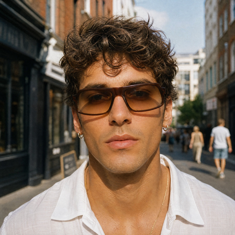 Oliver Goldsmith Paw Paw Vintage Sunglasses. Men's rectangular sunglasses.