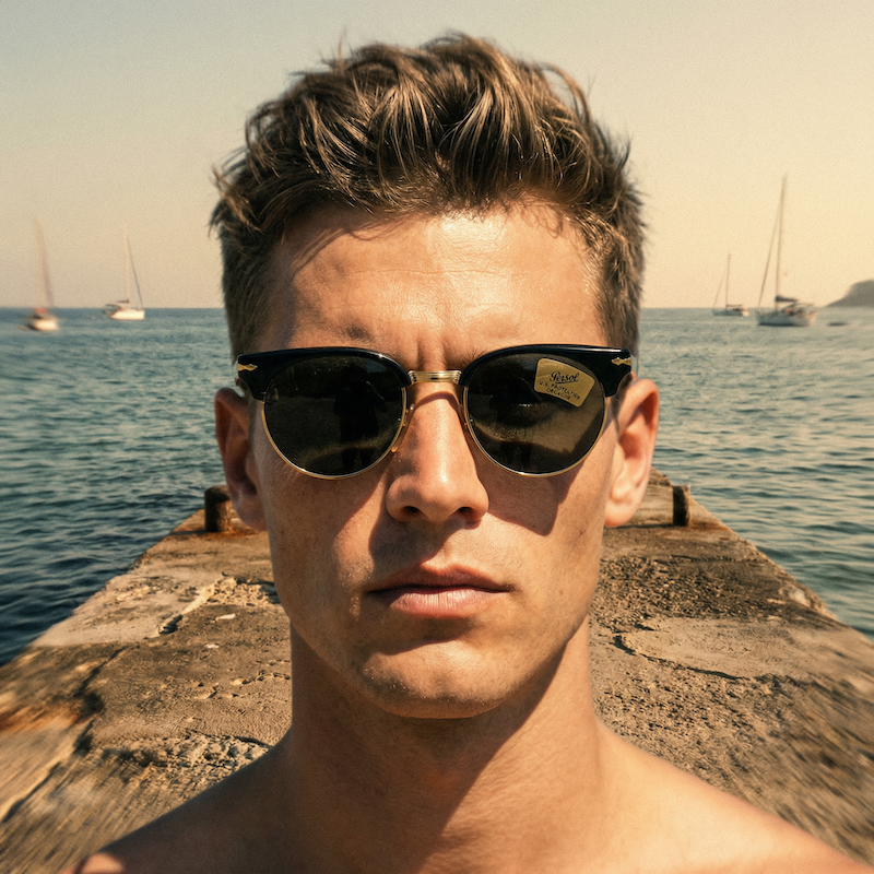 Persol 833 Vintage Sunglasses. Vintage Persol. Round Persol Sunglasses. Rare Persol Sunglasses
