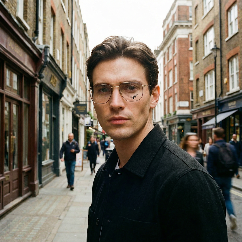 Persol Agar Vintage Glasses. Men's Persol Glasses. Men's designer glasses. Vintage Persol. Men's vintage glasses. Persol aviator glasses. 