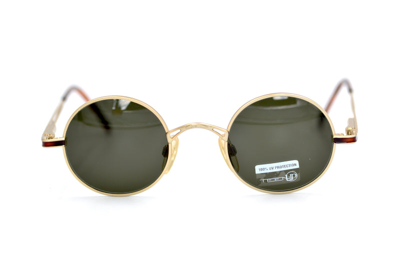 Piave 1346 Sunglasses gold round 40s style vintage sunglasses
