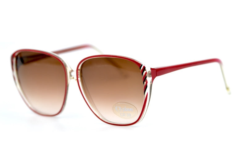 Piave 159 women's red and crystal oversized sunglasses. Stylish oversized sunglasses.