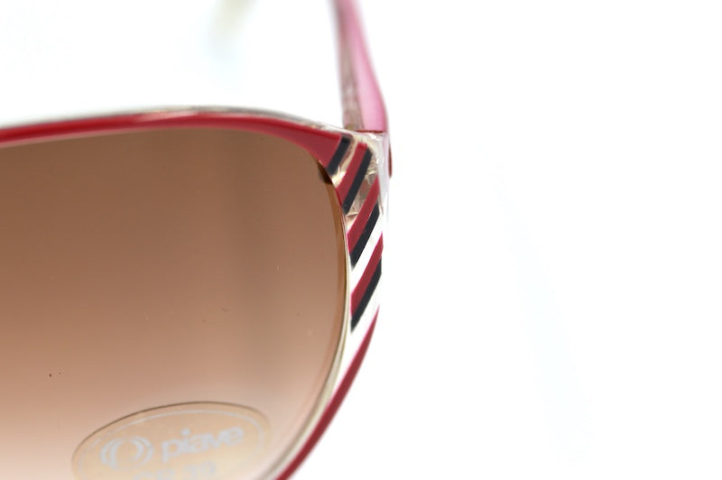 Piave 159 women's red and crystal oversized sunglasses. Stylish oversized sunglasses.