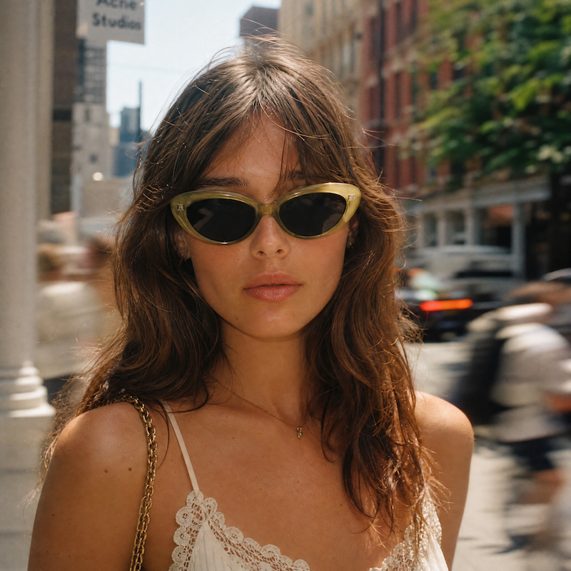 Piave 474 women's vintage cat-eye sunglasses. 