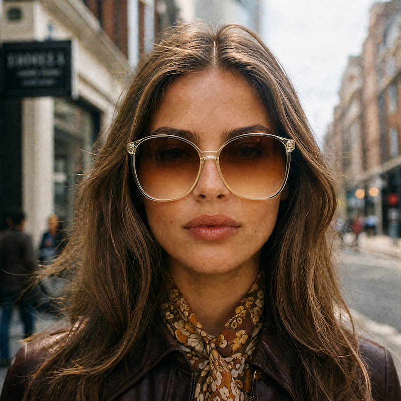 Piave 80s oversized women's vintage glasses. 