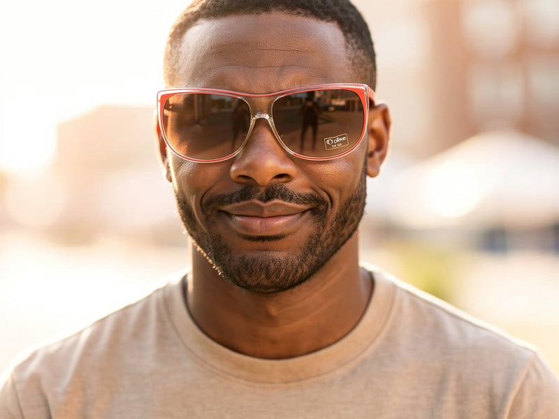 Piave Apex Sunglasses on male model 