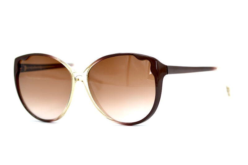 Piave brown women's oversized sunglasses. 70s style oversized sunglasses. 