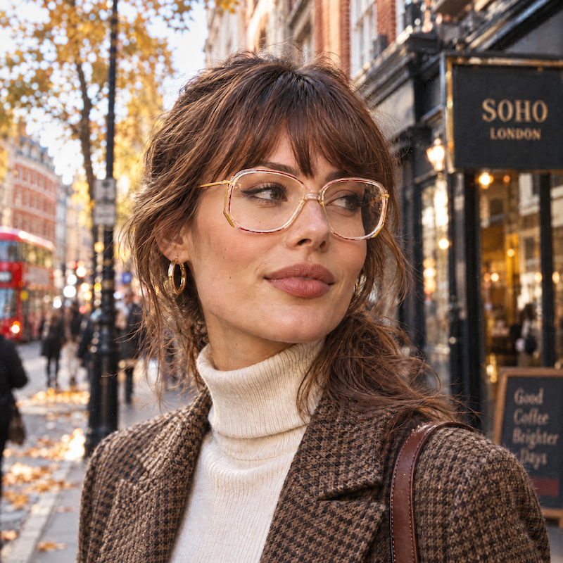Pierre Cardin PC033 1980s Oversized Square Vintage Glasses