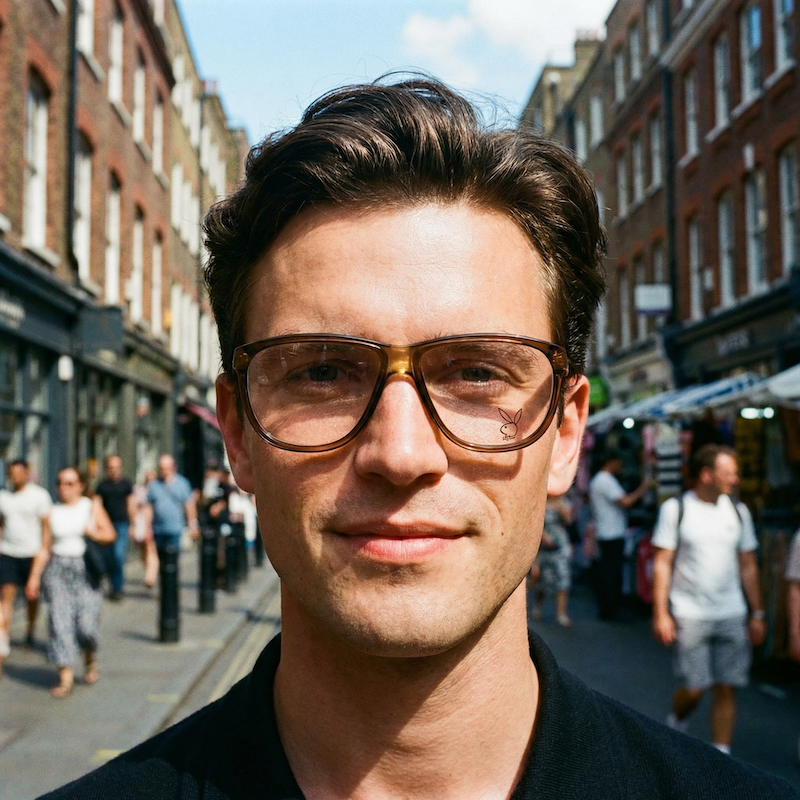 Playboy 4654 11 men's vintage glasses. Vintage Playboy glasses. 