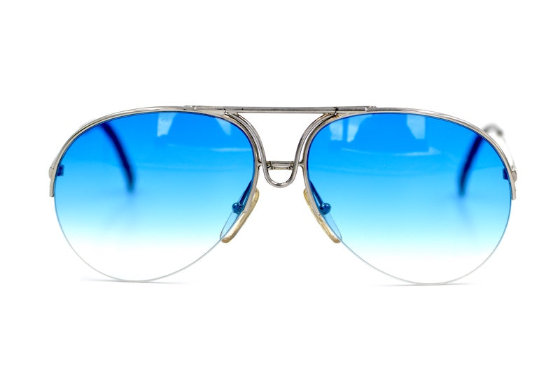 Porsche by Carrera 5627 80s vintage aviator sunglasses. Jim Brown The Adventures of Cliff Booth style sunglasses.