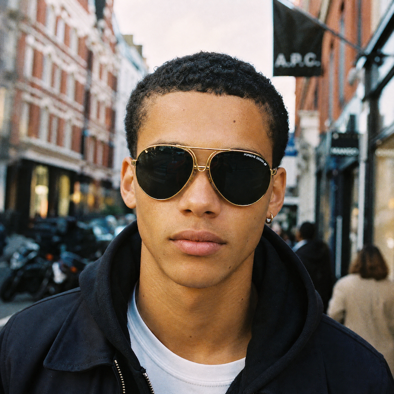 Porsche Design by Carrera 5657 41 Interchangeable Sunglasses. Jim Brown, The Adventures of Cliff Booth style aviator sunglasses.