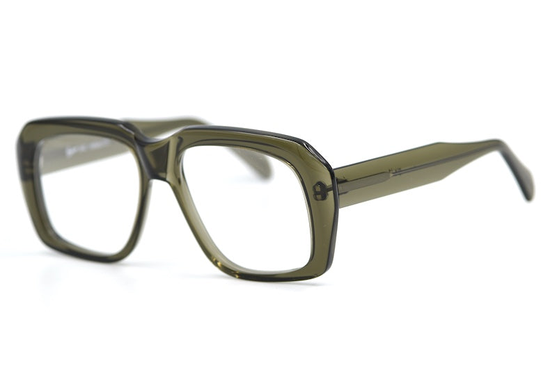 Preciosa 940 Smoky Olive Green Goliath Glasses - Limited Edition