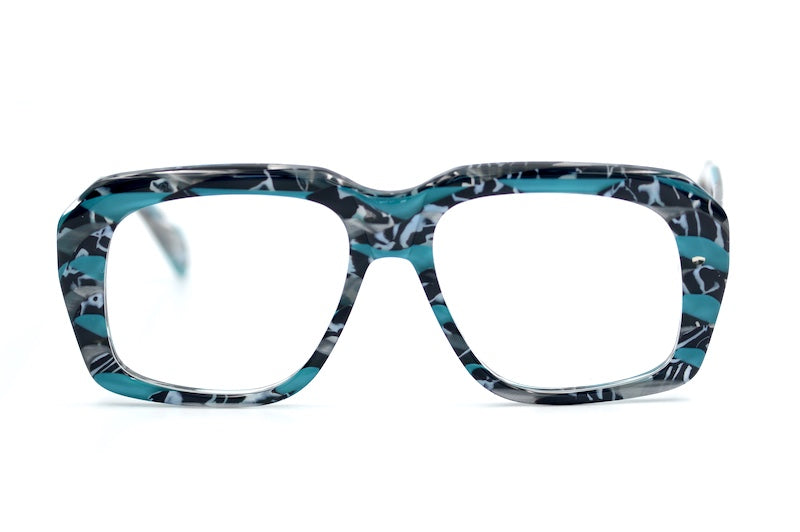 Preciosa 940 Turquoise Abstract Marble Goliath Glasses - Limited Edition