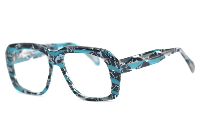 Preciosa 940 Turquoise Abstract Marble Goliath Glasses - Limited Edition