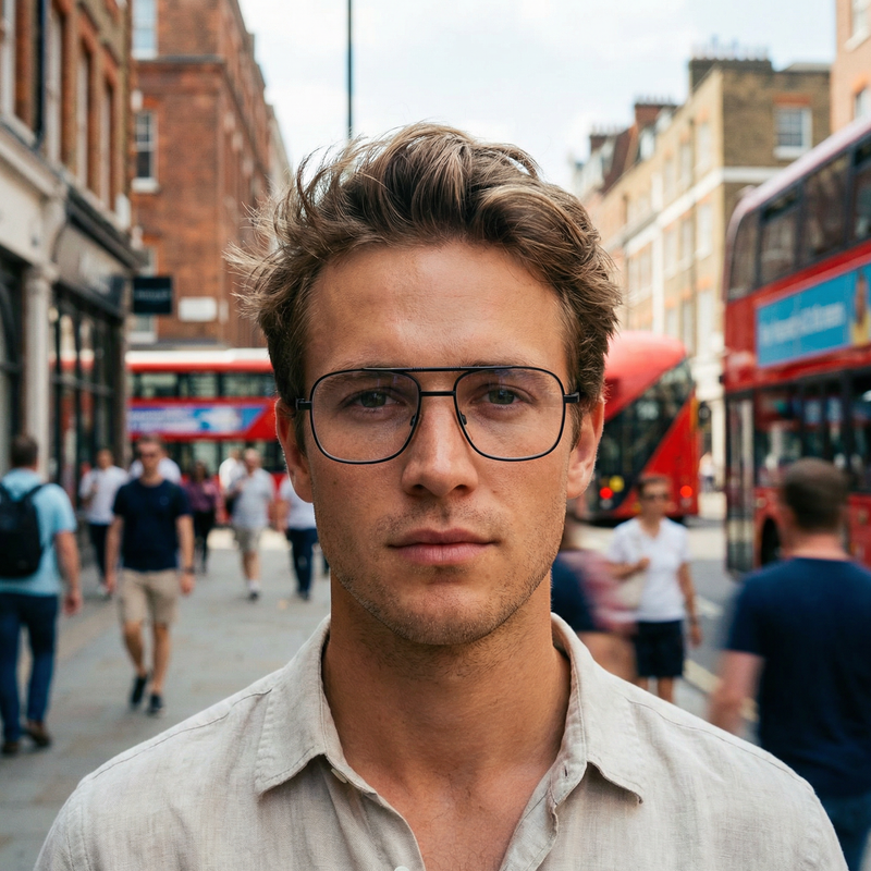 Reactolite matte black vintage aviator glasses. Men's black aviator vintage glasses.