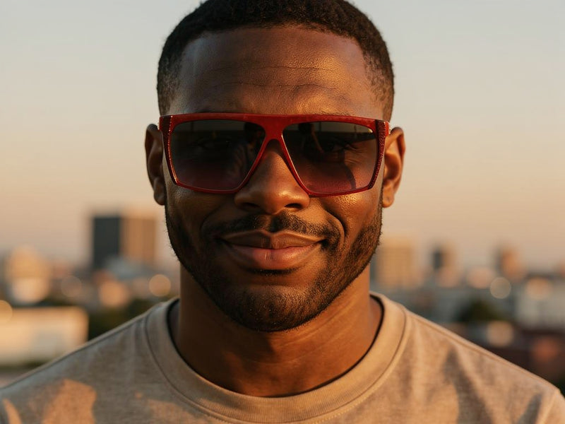 Fendi FS33 80s Red Vintage Sunglasses