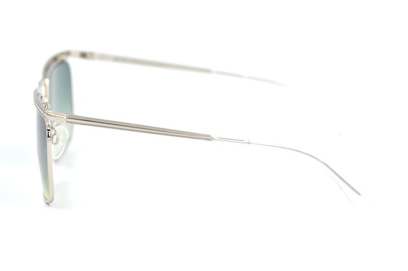 Retro Spectacle Mod 1 sunglasses with green gradient lenses.