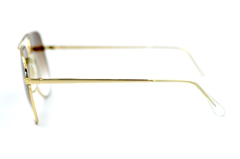 Rider Italian gold aviator sunglasses. Men's aviator sunglasses. Men's vintage sunglasses.