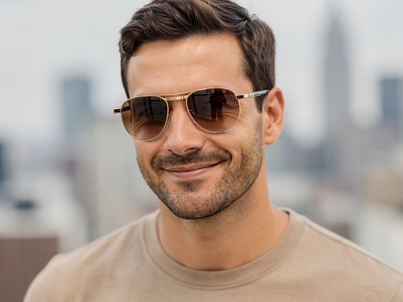 S.T Dupont D004 Sunglasses. S.T Dupont Brad Pitt Sunglasses. Men's luxury vintage sunglasses. 