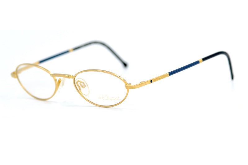 S.T. Dupont D085 6050 Vintage Glasses. Unisex vintage glasses. Luxury vintage glasses. Gold plated glasses. S.t Dupont glasses and sunglasses. 