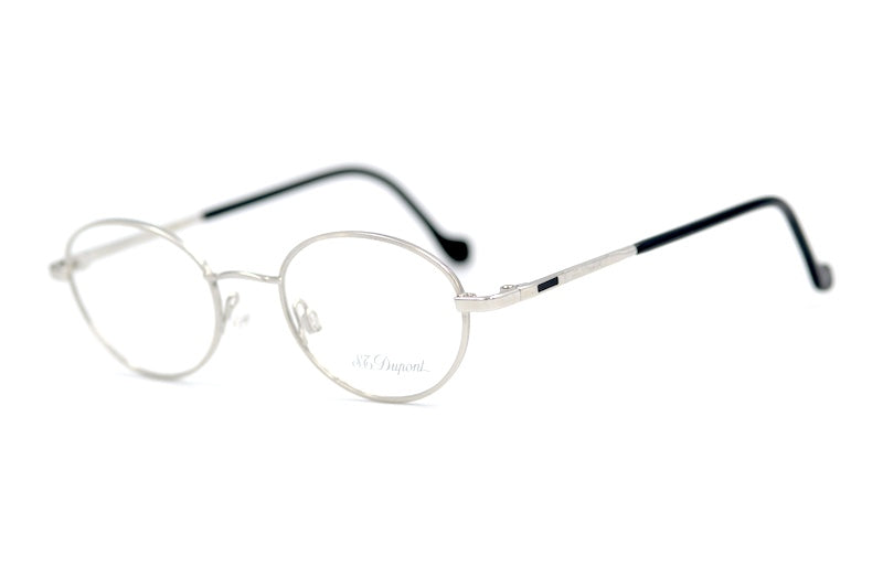 S.T. Dupont D105 6051 Vintage Glasses. Gold plated oval silver glasses. Vintage glasses. Men's luxury eyewear. F1 Movie Brad Pitt Sunglasses brand S.T Dupont.