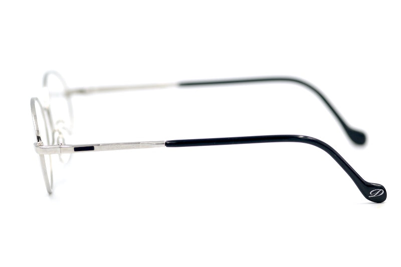 S.T. Dupont D105 6051 Vintage Glasses. Gold plated oval silver glasses. Vintage glasses. Men's luxury eyewear. F1 Movie Brad Pitt Sunglasses brand S.T Dupont.
