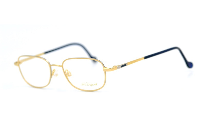 S.T. Dupont D109 6052 vintage glasses. Men's luxury glasses. Men's designer glasses. Gold plated glasses. 