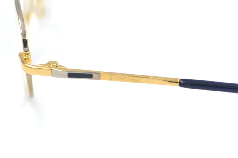 S.T. Dupont D109 6052 vintage glasses. Men's luxury glasses. Men's designer glasses. Gold plated glasses. 