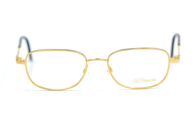 S.T. Dupont D109 6052 vintage glasses. Men's luxury glasses. Men's designer glasses. Gold plated glasses. 