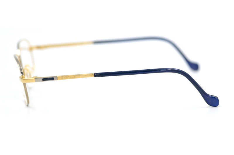 S.T. Dupont D109 6052 vintage glasses. Men's luxury glasses. Men's designer glasses. Gold plated glasses. 