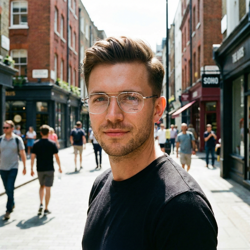 S.T. Dupont D117/80 Vintage Glasses. Men's gold plated glasses. Vintage S.t Dupont glasses. 