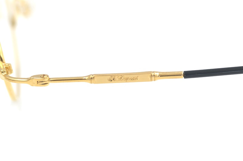 S.T. Dupont D501 6050 vintage glasses. Oval gold vintage glasses. Luxury eyewear. S.T Dupont glasses and sunglasses. 