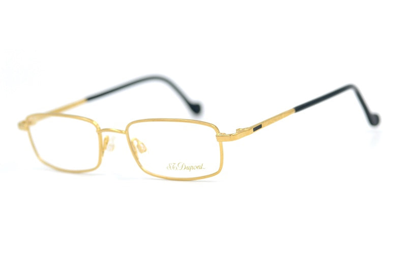 S.T. Dupont D106 6050 vintage glasses. Luxury glasses. Gold plated glasses. Men's luxury glasses. Brad Pitt F1 movie sunglasses brand. 