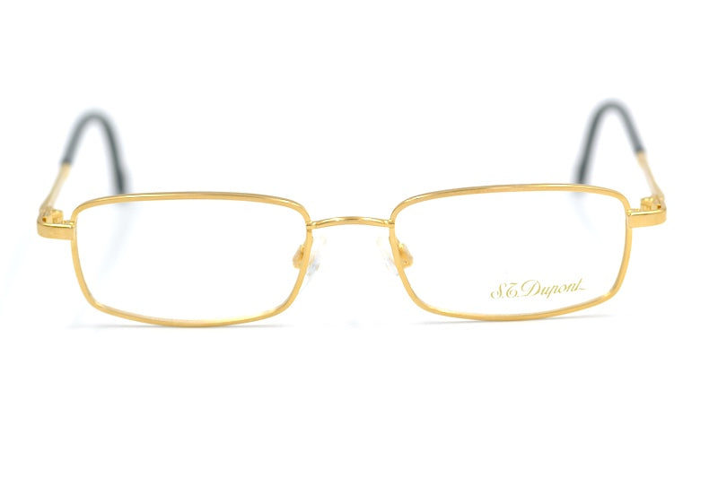 S.T. Dupont D106 6050 vintage glasses. Luxury glasses. Gold plated glasses. Men's luxury glasses. Brad Pitt F1 movie sunglasses brand. 