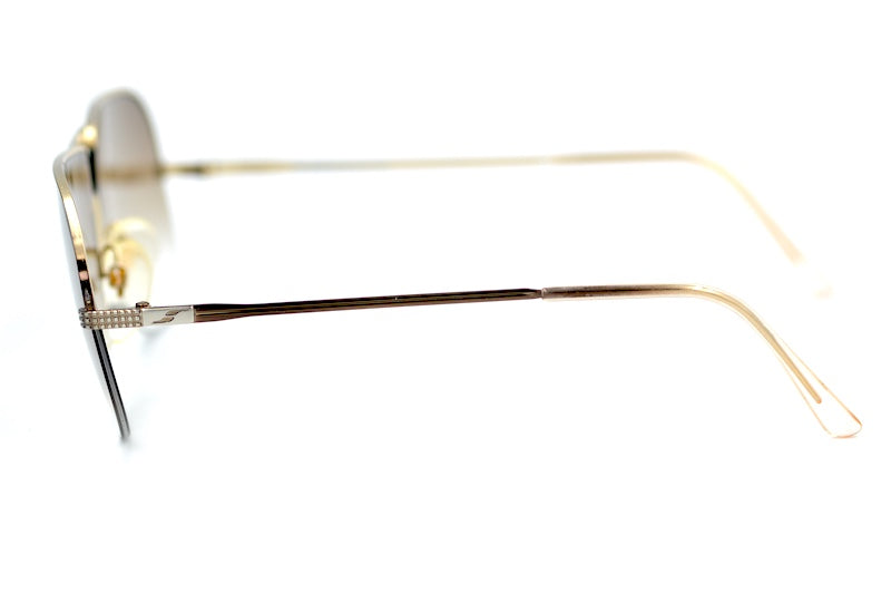 Safilo UFO 2006 men's vintage aviator sunglasses. Cliff Booth, Brad Pitt inspired sunglasses.