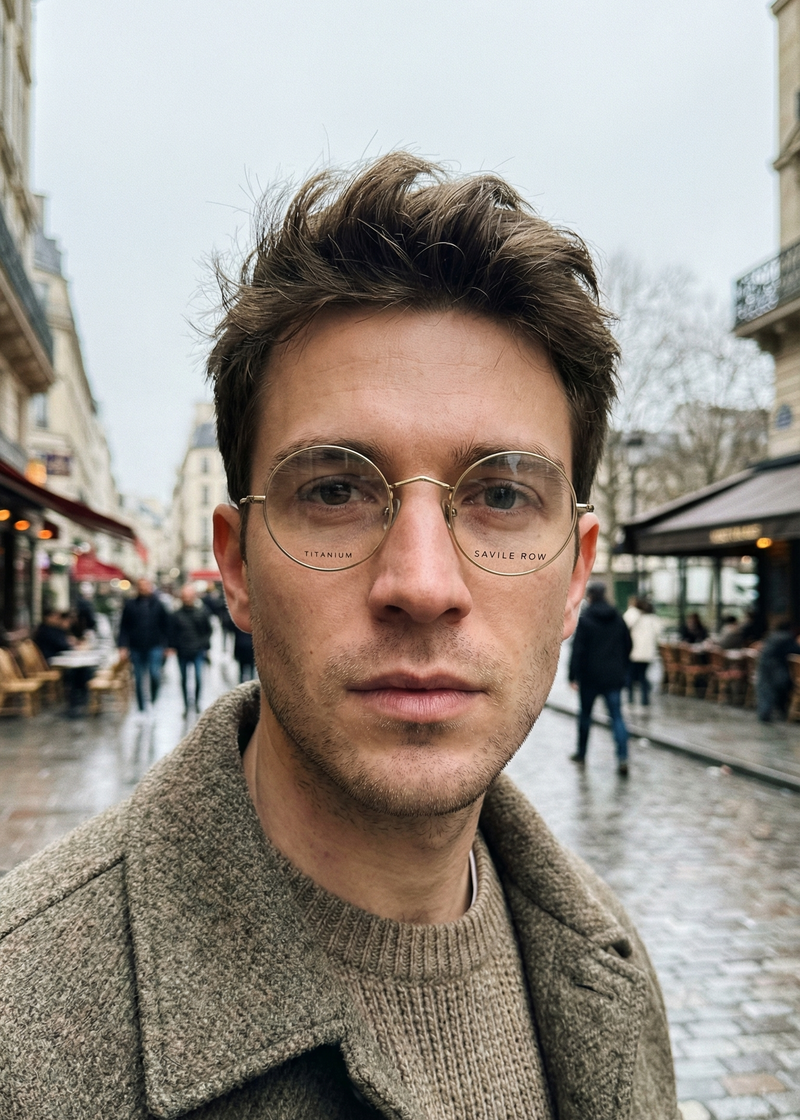 Savile Row 011 round vintage John Lennon style glasses. 