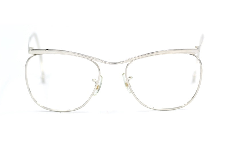 Savile Row 14KT GF Curl Silver Vintage Glasses. Men's vintage glasses.
