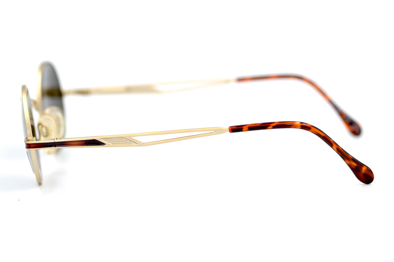 Piave 1346 Sunglasses gold round 40s style vintage sunglasses
