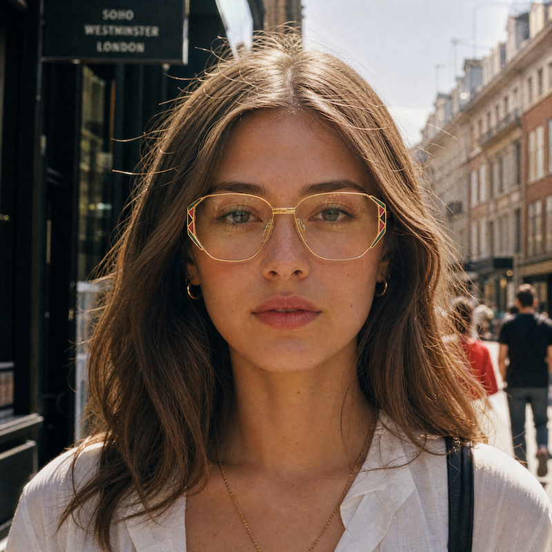 Silhouette 6146/20 6021 vintage glasses. Gold silhouette women's glasses.