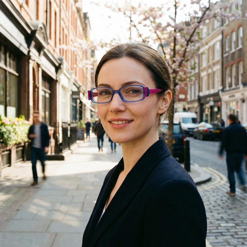 Silhouette M1173 Vintage Glasses. Women's 90s glasses. Purple glasses. Women's purple glasses. 