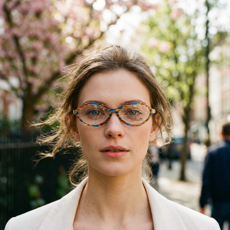 Silhouette M1427 vintage glasess. Women's Silhouette vintage glasses. Oval shaped Silhouette glasses. Women's oval shaped glasses. Cheap Silhouette glasses.