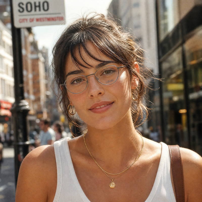 Silhouette M6227 women's oval vintage glasses.