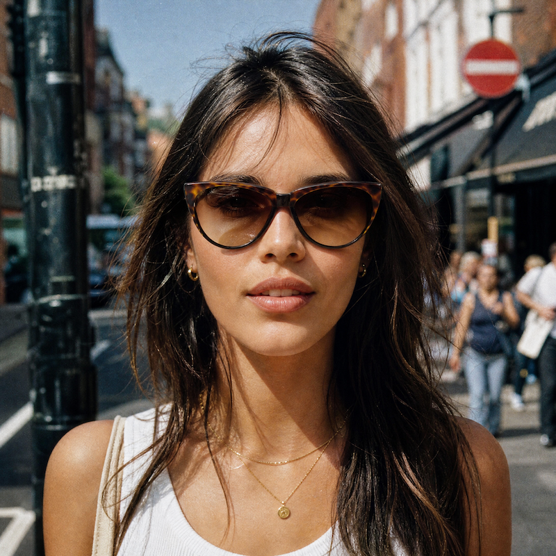 Sybille 383 women's cat-eye vintage sunglasses