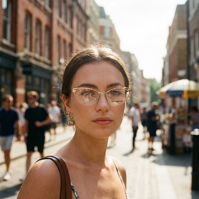 Ted Lapidus 706 C021 Vintage Glasses. Women's vintage glasses. Vintage cat-eye glasses.