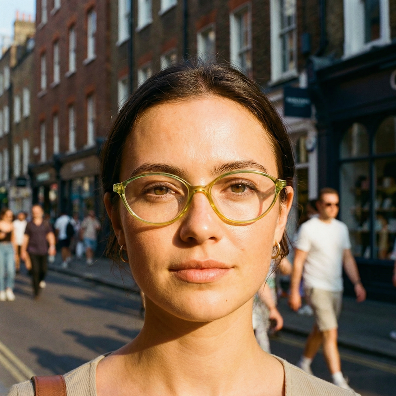 Terri Brogan 8867 vintage glasses. Women's vintage glasses. Women's oval glasses. Women's green glasses. 